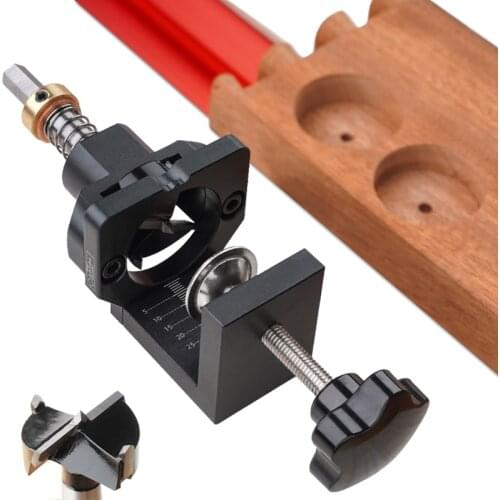 Cabinet Hinge Drilling Hole Puncher 35mm Drill Guide Locator Dowel Jig For Door Concealed Installation Household Tools
