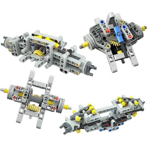 MOC Building Blocks Technical Parts Front Suspension System Back Suspension System Self-Locking Bricks compatible all brands Toy