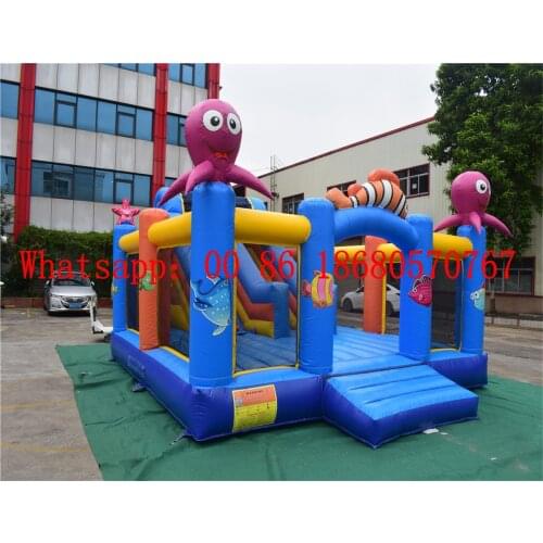 Hot Selling Inflatable Octopus Ocean World Bouncing House Jumping Castle Jumping Combination