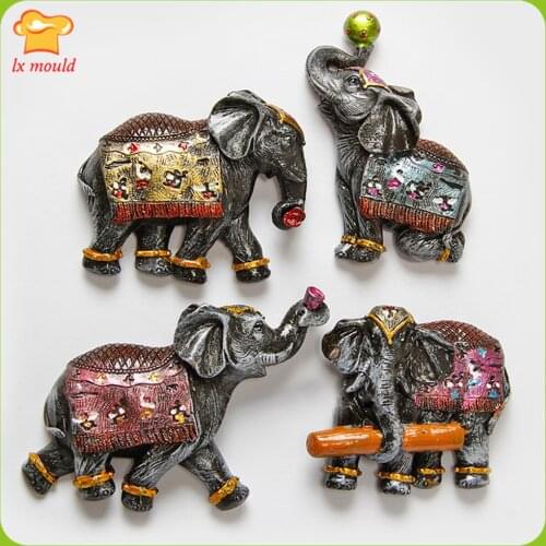 LXYY New Elephant Handmade Soap Silicone Mould Chocolate Candy Pudding Plaster Silicone Molds Tools
