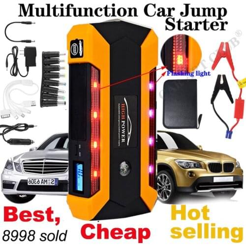 Multifunction car Jump Starter 12V 4USB 600A Portable Car Battery Charger Emergency Power Bank Tool Kit car Starter accessories