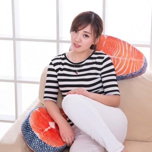 Washable Amusing Simulation Tasty Salmon Fish Sushi real life Pillow Cushion Home Decor 50*28cm
