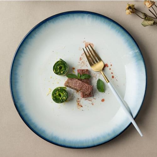 Nordic Ceramic Dinner Set Dinner Plates Dish Porcelain Dessert Cake Plate Dinnerware Home Decorative platos de cerámica