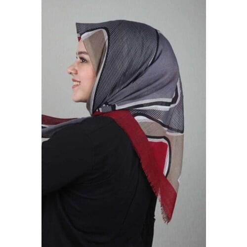 NUR SILK PATTERNED LINEN FLAMLI SCARF-DESEN-17-RENK-12