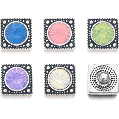 Wholesale 049 Flower 3D 12mm Metal Snap Button For Bracelet Necklace Interchangeable Jewelry Women Accessorie Findings
