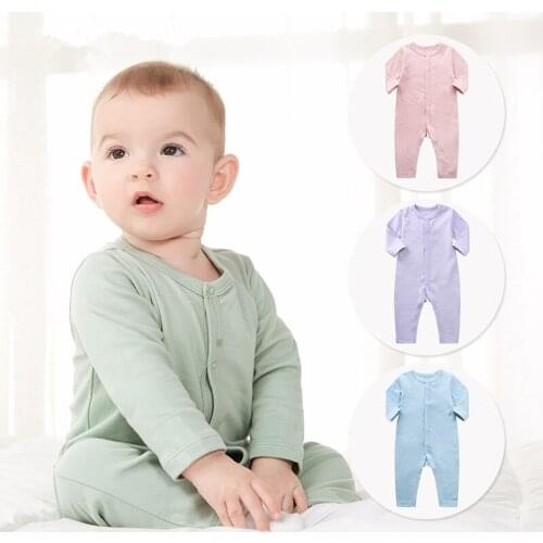 Organic cotton Baby Jumpsuit Newborn gift boy spring and autumn cotton suit hardy open long sleeve legs infant baby jumpsuit