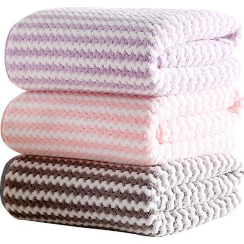 Polyester Large bath Towels Soft Hotel Machine Washable 70*140cm Bath Sheet Bathroom Beach towel