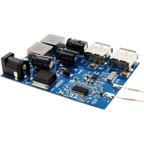 Qi Standard Mobile Phone Furniture Desk Lamp 12V Car Dual Port USB Wireless Charging Module