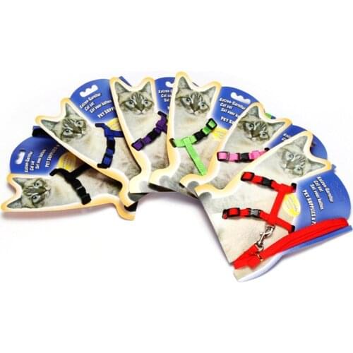 Adjustable Dog Pet Harness Chest Strap Soft Breathable Nylon Leash Collar Fashion Walk Out Hand Strap for Cats Dogs Supplies