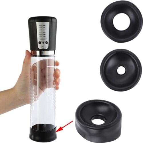 Enlarger Exerciser Penis Extender Trainer Accessories Silicone Penis Erection Sex Toys For Men Penis Pump Ring Sleeve