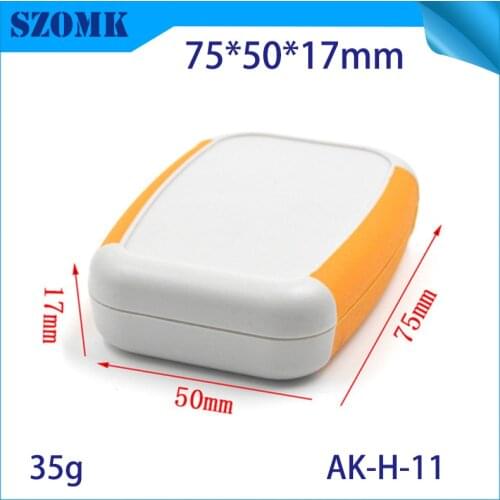 1 piece, 75*50*17mm diy small plastic electronics box enclosure for pcb design abs plastic handheld junction box switch housing