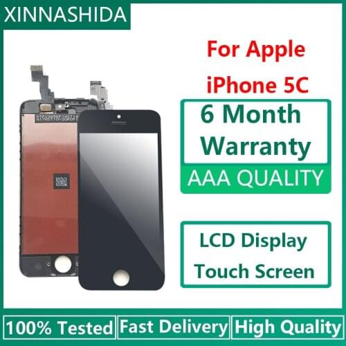 100% Tested LCD Display For Apple iphone 5C Touch Screen Digitizer Assembly LCD Replacement Parts For iPhone5C