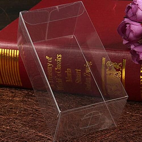 100pcs 3xWxH Jewelry Gift Box Clear Boxes Plastic Box Transparent Storage Pvc Box Packaging Display Pvc Boxen For Wed/christmas