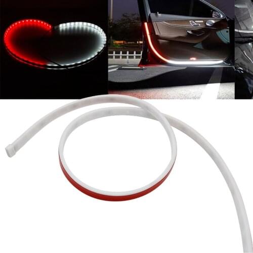 2pcs Car Door Open Warning Lamp Flashing LED Lights Strip Anti-collision Safety