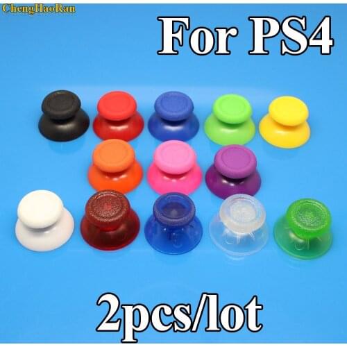 2pcs Mushroom Controller Stick Grips Analog Replacement Plastic 3D buttons Joystick Cover Caps For Playstation 4 PS4 Controller
