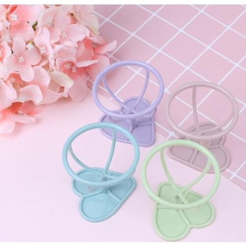 2pcs Metal Makeup Sponge Holder Cosmetic Puff Stand Sponge Drying Holder with Heart Shape Base Make Up Puff Organizer maquiagem