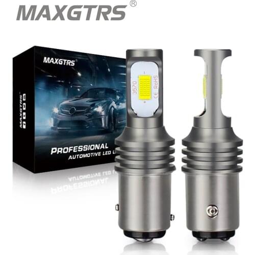 2x S25 1157 BAY15D P21/5W 2057 2357 7528 Led 3570 Chip Canbus Led Bulb Car Led Backup Reverse Lights Tail Brake Stop Lamp White