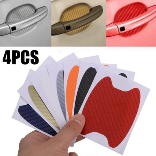 4pcs Colorful Car Door Handle Protector Scratches Automobile Shakes Protective Vinyl Protector Films car Handle
