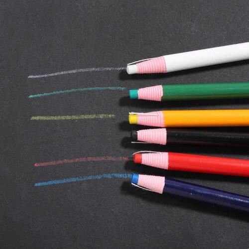6pcs/set Cut-free Fabric Marker Pen Sewing Tailors Chalk Pencils Garment Pencil Sewing Chalk For Tailor Sewing Accessories