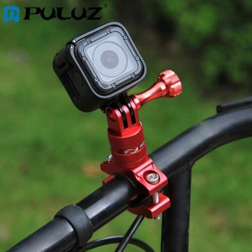 PULUZ 360 Degree Rotation Bicycle Adapter Mount Aluminum Alloy Handlebar & Screw For GoPro NEW HERO/HERO7/Xiaoyi/DJI OSMO Action