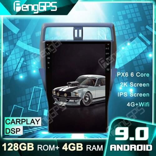 Car DVD Player GPS Navigation For Toyota Land Cruiser Prado 150 2018+ Tesla Style Android Radio Car Stereo Multimedia Headunit