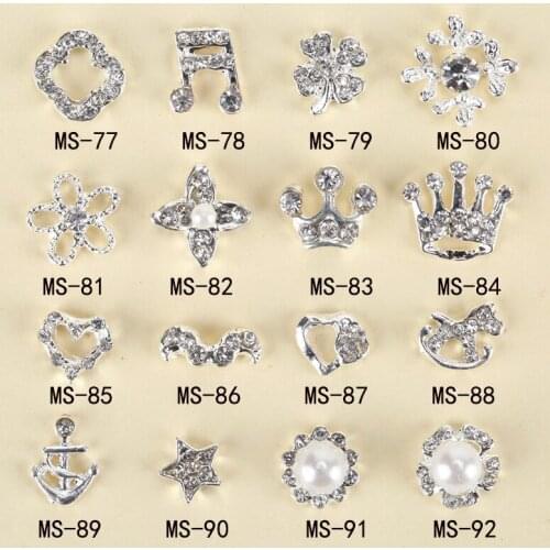 Free Shipping 100psc New GorgeousMetal Crown 3D Nail Art Decorations Alloy Nail Charms Nails Rhinestones Nail Supplies