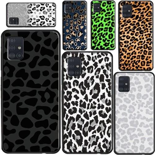 Leopard Print Black Cheetah Pattern Case For Samsung A51 A71 A11 A31 A10 A20 A30S A40 A50 A70 A20e A21S A12 A32 A42 A52 A72
