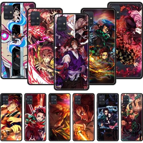 Anime Demon Slayer Bag For Samsung Galaxy A70 A52 4G A12 Case Phone Cover Soft For Samsung A72 A10S A20E A50 A40 A32 5G Coque