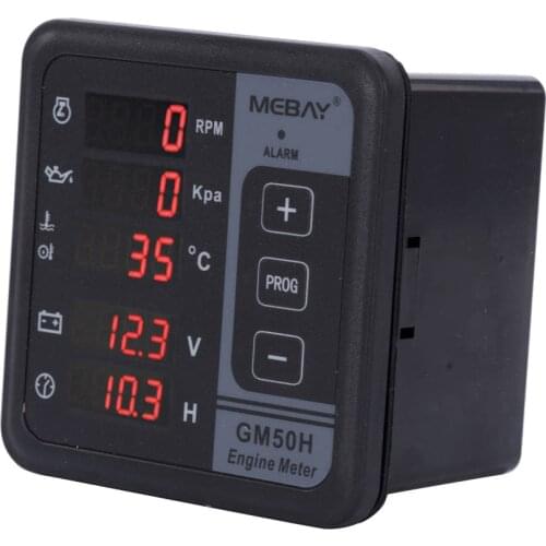 GM50H Engine Digital Meter Multi-functional Diesel Engine Monitor Generator Controller