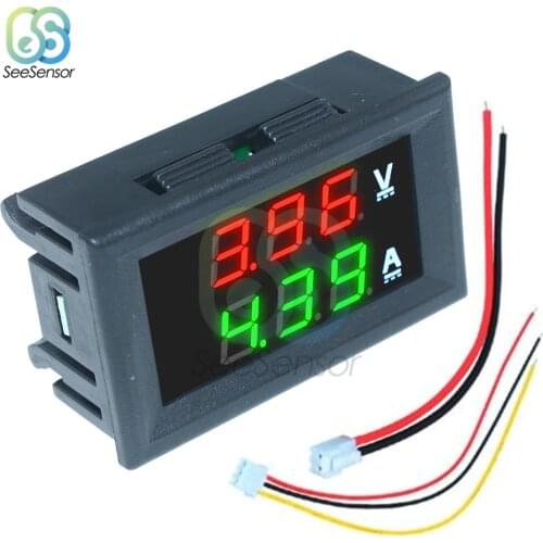 DC 100V 10A Mini Digital Voltmeter Ammeter Dual LED Display Digital Voltage Current Meter Tester Gauge