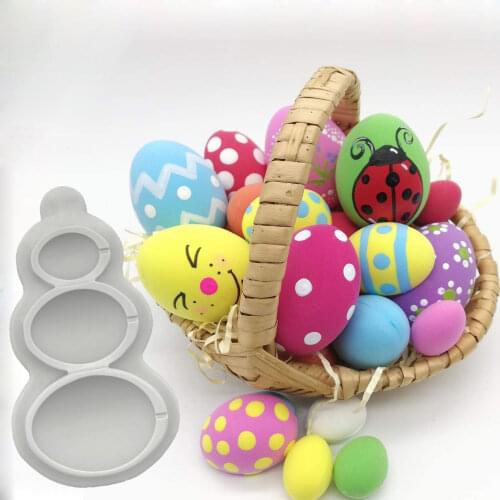 Easter Eggs & Bunny Silicone Mold Fondant Mould Cake Decorating Tools Chocolate Gumpaste Molds, Sugarcraft, Kitchen Gadget