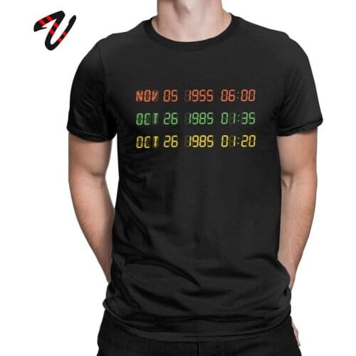Time Circuits T-Shirts Men Back To The Future Fiction Movie Tshirt Birthday Gift Cotton Tops Adult T Shirt Plus Size Sweatshirts