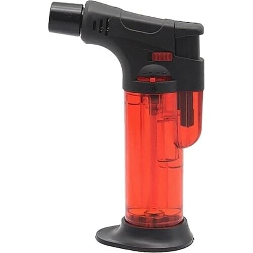Outdoor High jet flame butane gas Refillable Adjustable Butane Jet Torch Lighter Cooking BBQ Flame Ignition Tool Kitchen lighter