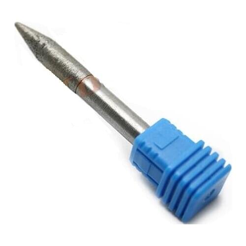 3pcs 15 Degree 6mm Tapered Ball Nose End Mill, Sintered Stone Diamond Router Bits, Engraving Tool Bits for Tile Granite CNC Kit