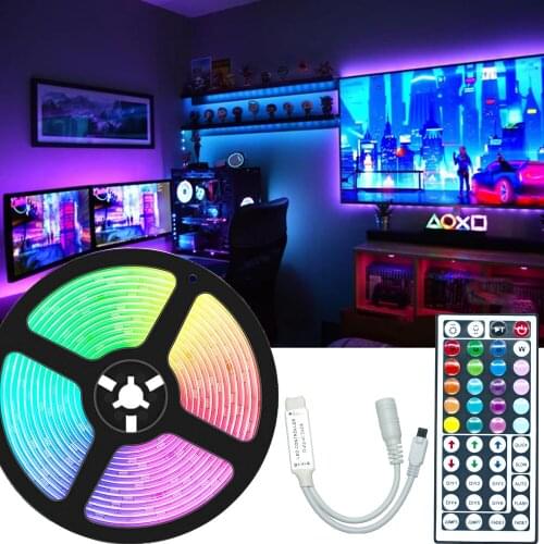 Infrared Controller LED Strip Lamp luces LED RGB 5050 SMD 2835 Flexible Lamp Tape Ribbon With Diode DC12V 5M 10M 15M 20M 32.8ft