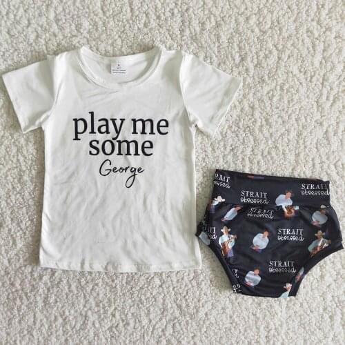 Hot Sale Baby Girls Infant Bummie Set Summer Baby Girls Cute Clothing Toddler Girls Bummie Set Wholesale Boutique Kids Clothing