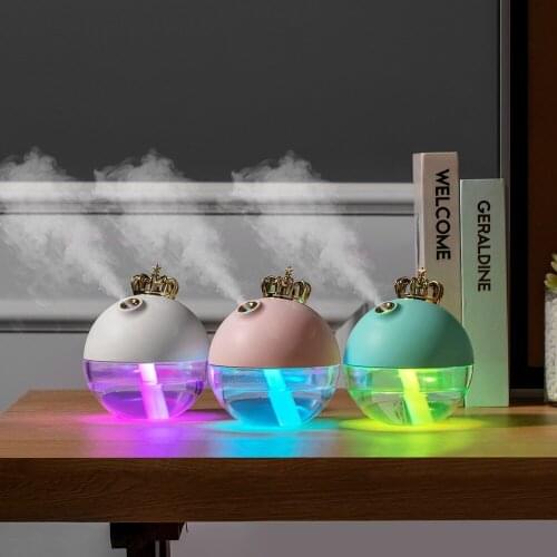 Mini Aroma Diffuser Cute USB Crown Humidifier leseel essential oil Portable Car Air Humidifier cool mist Purifier