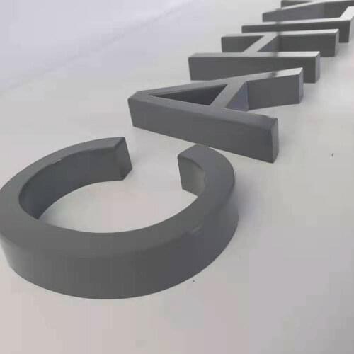 Outdoor/indoor 3D no lighted advertising stainless steel letter sign for decoration