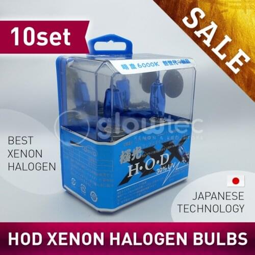 WHOLESALE 10set of HOD HeadLight Bulb Kit 55W 100W super brightness Fog car Lights 12V GLOWTEC