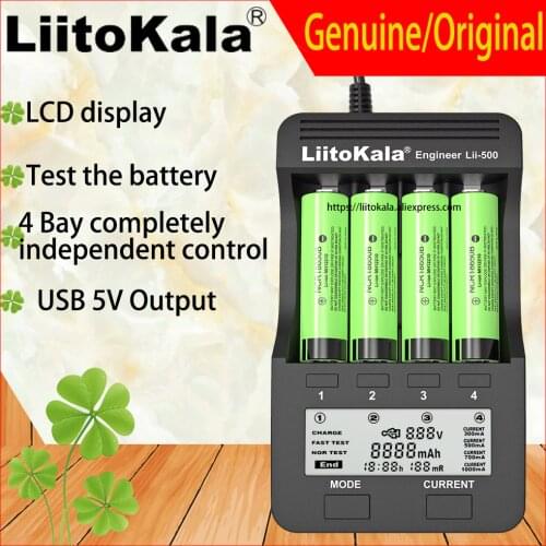 Genuine/Original liitokala lii500 battery charger Lii-PD4 Lii-S1 lii-S2 lii-S4 18650 charger For 3.7V 21700 26650 20650 AA AAA