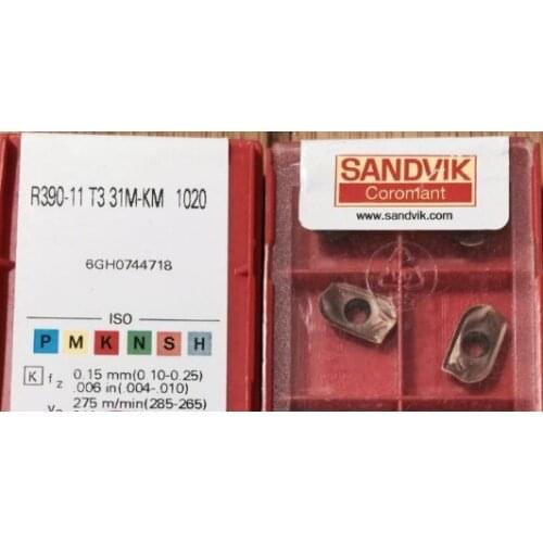 ORIGINAL 10PCS CARBIDE INSERT R390-11T331M-KM 1020
