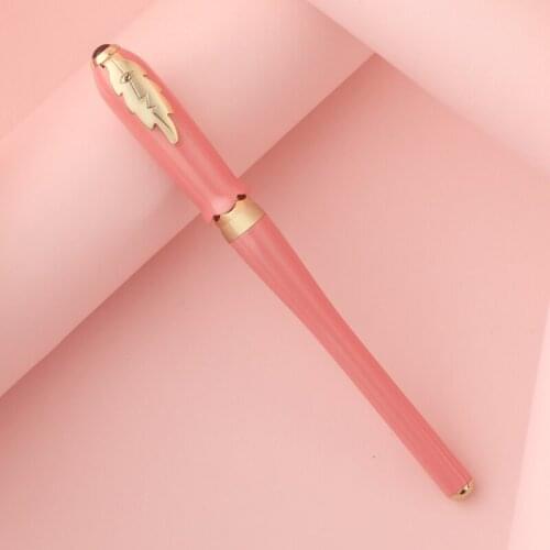 Picasso 986 Sweet Greek Irene Pimio Rollerball Pen Female Gift Pink Bud Cap Leaf Clip Office Signature For Business Writing