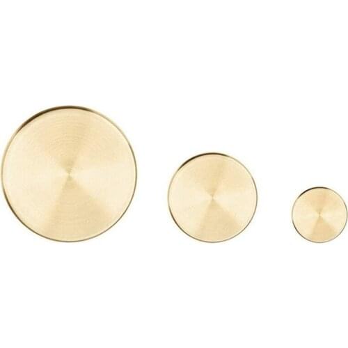 Round Gold Tray,Metal Decorative Tray Makeup Tray Organizer for Vanity,Bathroom,Dress,Matte Brass Finish