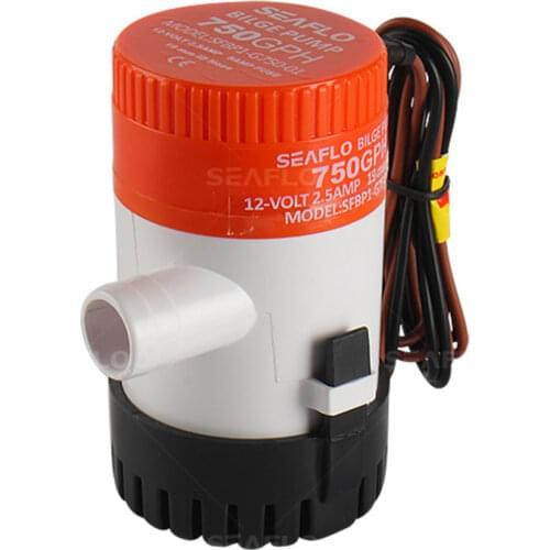 750 GPH Flow Rate 12 Volts submersible Bilge Pump Marine RV Boats Caravan Camper