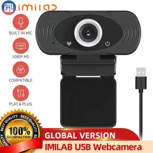 IMILAB 1080P HD WebCamera Enterprise-Class Camera Built-in Dual Mics Smart USB Webcamera PLUG&PLAY for Desktop Laptops PC Home