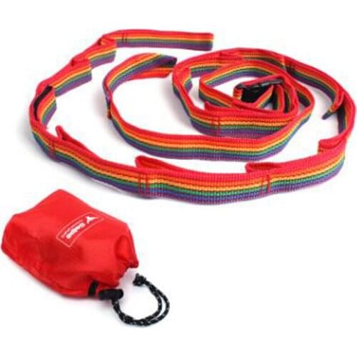 EDC Camping Tent Rope Lanyard Colorful Rainbow Cup Lamp Hanging Outdoor Clothesline Daisy Chain FW176