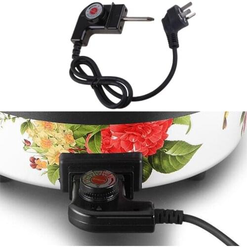 US/UK/SA/EU/CN Plug Adjustable Power Cord with Automatic Regulator for Electric Baking Pan Electric Heating Pot Pin Plug