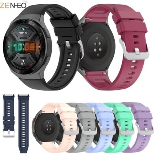 22mm Sport Band For Huawei watch GT 2e Official Style TPU Silicone for watch gt 2e Wristband Replaceable Smart watch Accessories