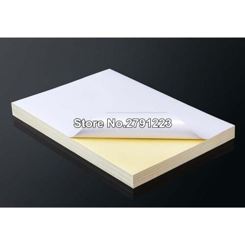A4 210mm X 297mm Matt White Self Adhesive Easy Peeling Printable Sticker Paper For Inkjet Printer 20 To 50 Sheets free shipping