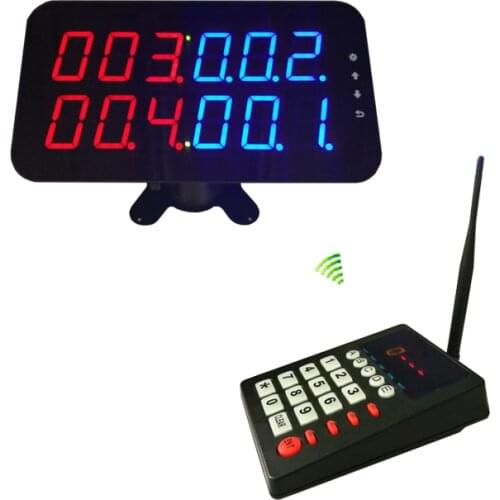 Queuing system of Wireless numeric keypad K-999 with digital display 4 calling numbers one time K-4-D